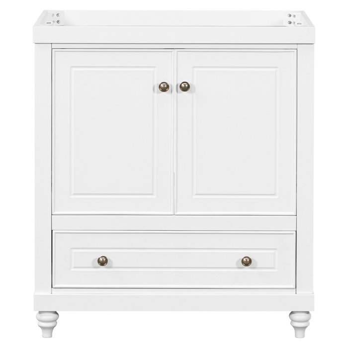 Healthomse 29.5" Single Bathroom Vanity Base only in White Wayfair